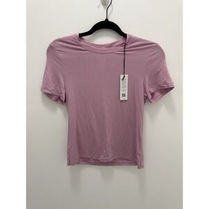 UGG Miriam Baby Tee Women's Size Large Pink Short Sleeve Stretch Top NWT